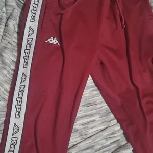 Red kappa joggers